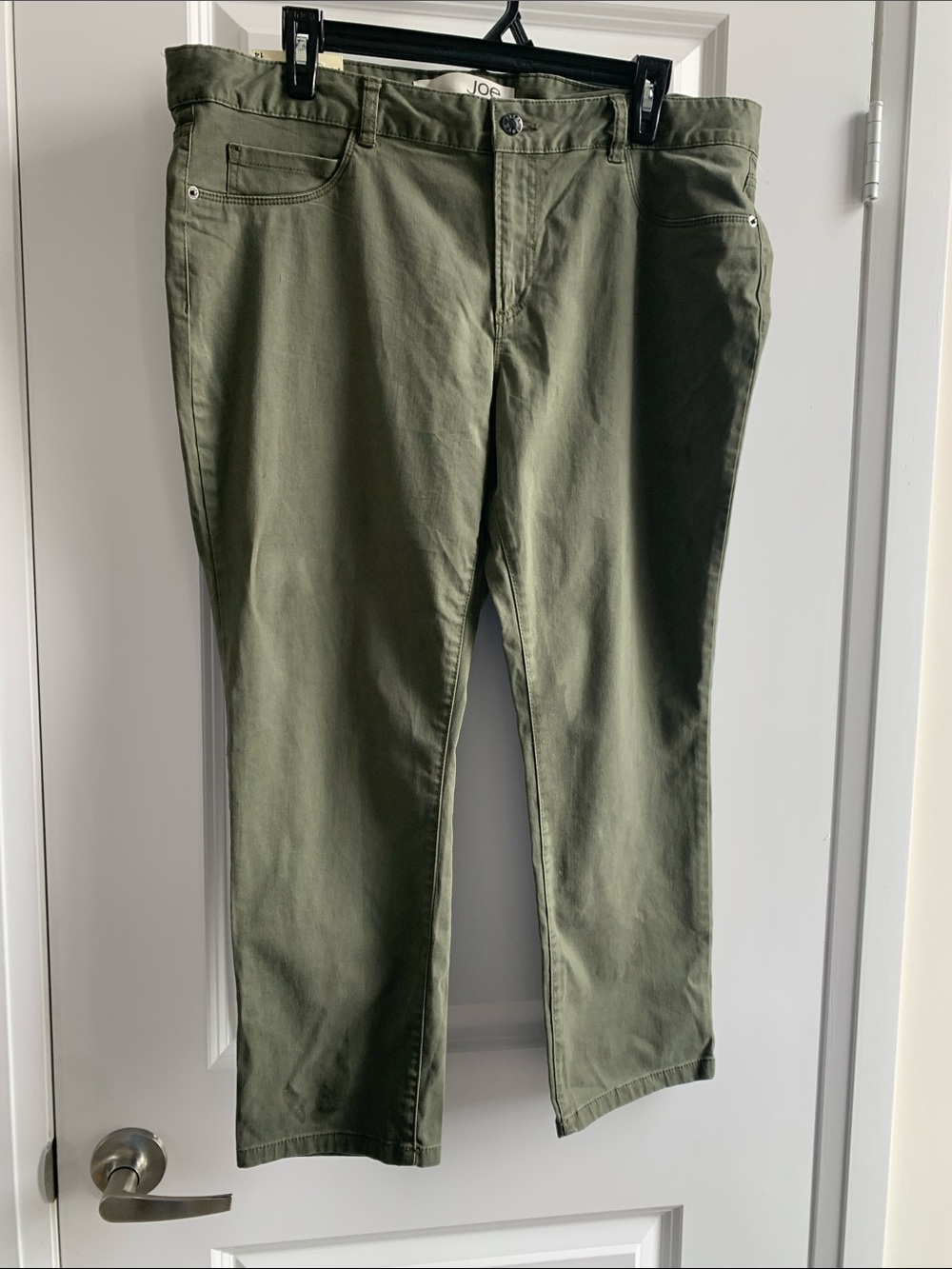 Joe Fresh Olive Straight-Leg Cropped Women's Pants